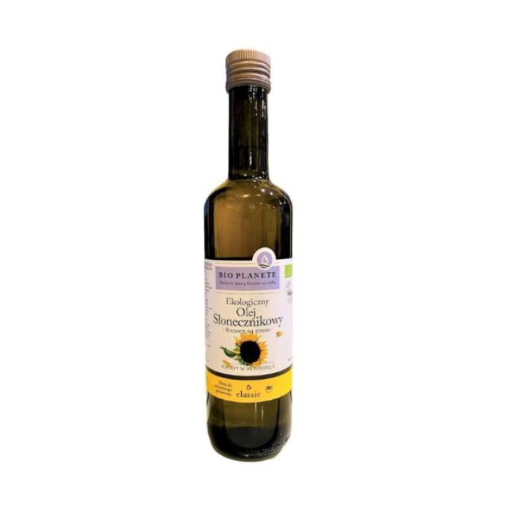 Organic sunflower oil, cold pressed, 500 ml