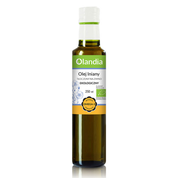 Organic linseed oil, cold pressed, 250 ml