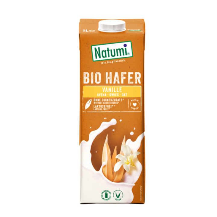 Organic vanilla-flavoured oat drink, without added sugar, 1 L, Natumi