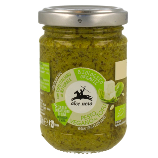 Ekologiškas bazilikų pesto padažas su tofu, 130 g