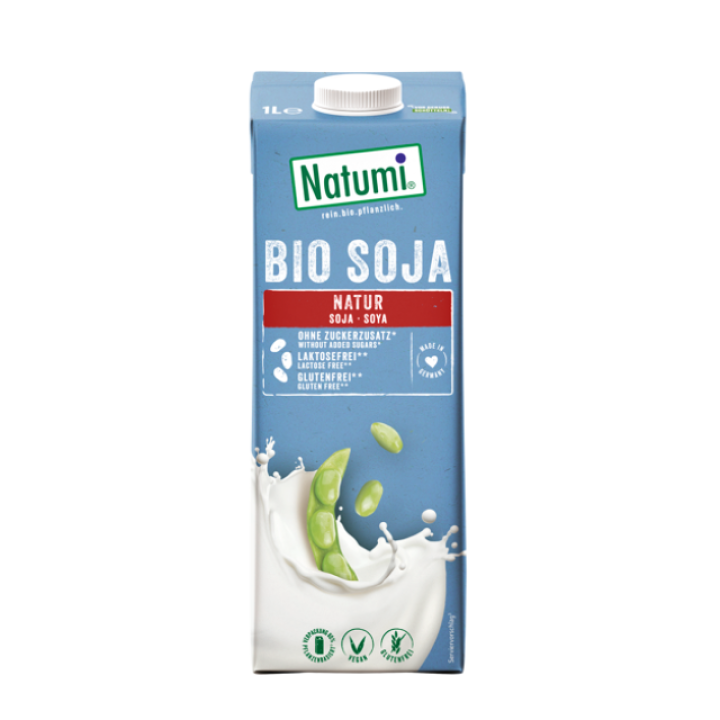 Ekologiškas sojų gėrimas, be pridėtinio cukraus, be glitimo, 1 L