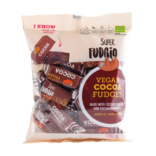 Ekologiški augaliniai saldainiai „Karvutė“ kakaviniai, 150g