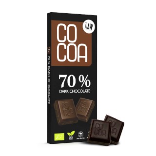Bio-Bitterschokolade RAW 70%, 50 g, COCOA