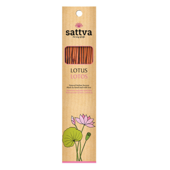 Натуральные индийские благовония LOTUS (15 шт.) 30 г Саттва