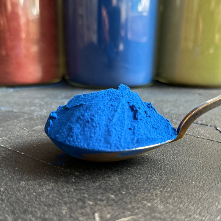 Blaues Bio-Spirulina-Pulver