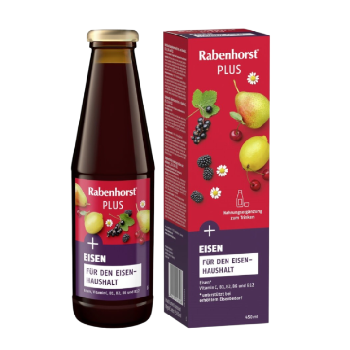 Vaisių ir žolelių gėrimas su medumi, geležimi ir vitaminais C, B1, B2, B6, B12, 450 ml