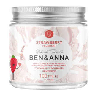 Natural toothpaste strawberry flavour, KIDS BEN&amp;ANNA, 100 ml