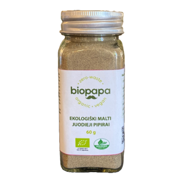Органический молотый черный перец, 60 г, Biopapa