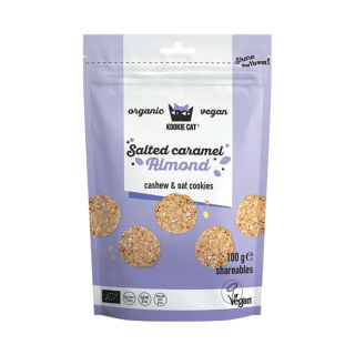 Vegane Bio-Kekse mit gesalzenem Karamell, 100 g, KOOKIE CAT