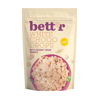Vegane weiße Bio-Schokoladentropfen, 200 g, BETT`R