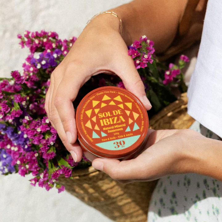 Sunscreen for face and body with SPF 30, 100 g, Sol de Ibiza