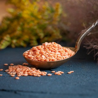 Organic split red lentils