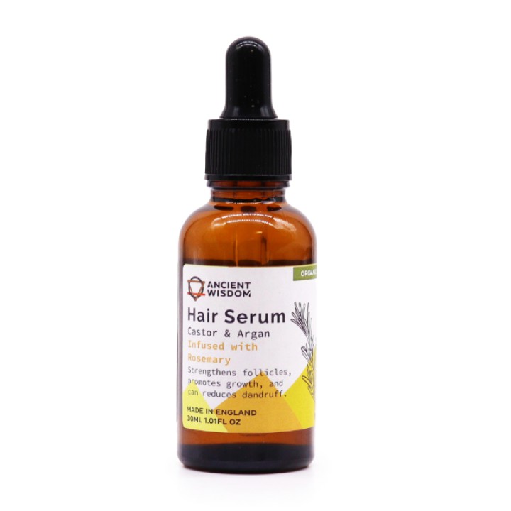 Organic hair serum, Rosemary, 30 ml, Ancient Wisdom