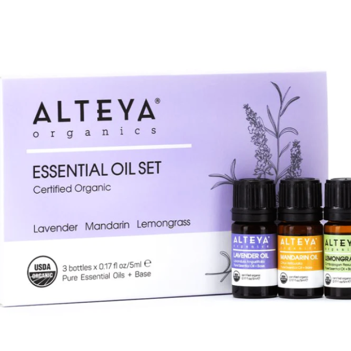 Ekologiškas eterinių aliejų rinkinys Malonumas (3x5 ml)