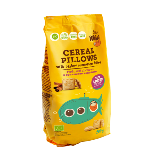 Organic cereal flakes with Ceylon cinnamon filling, 200 g, SUPER FUDGIO