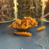 Ekologiški raudonųjų lęšių makaronai FUSILLI su jūros salotomis
