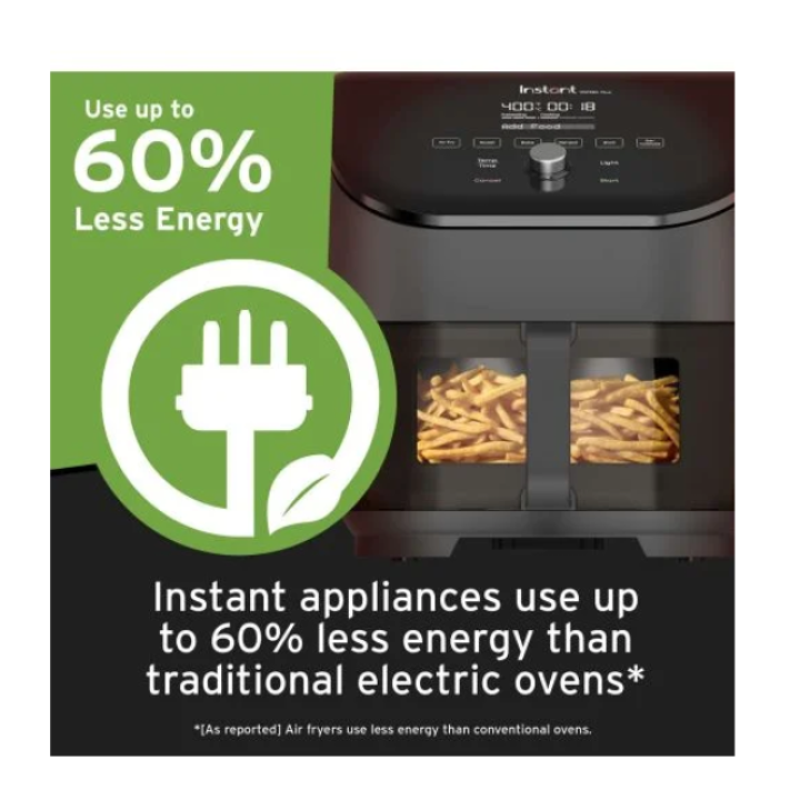 Фритюрница Instant Vortex® Plus из нержавеющей стали с ClearCook (5,7 л) 6-в-1