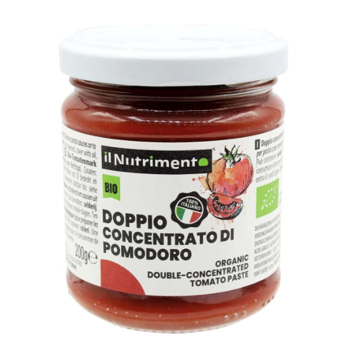 Ekologiška pomidorų pasta, dvigubas koncentratas, 200 g
