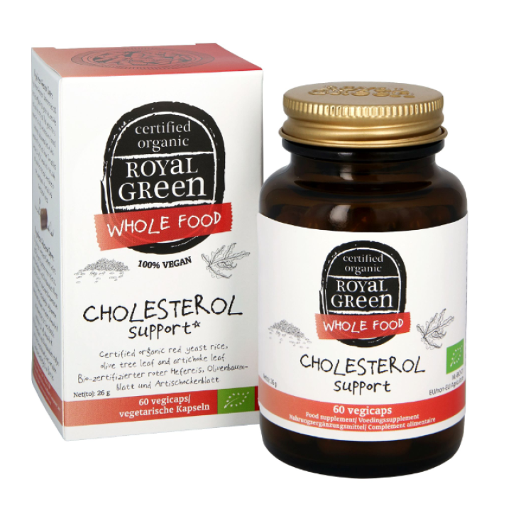 Ekologiškas maisto papildas cholesteroliui palaikyti, 60 kapsulių