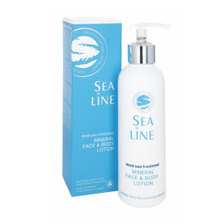 Organic mineral face and body lotion (for sensitive, extremely dry, red and irritated skin) SEA LINE Dead Sea Treatment, 200 ml