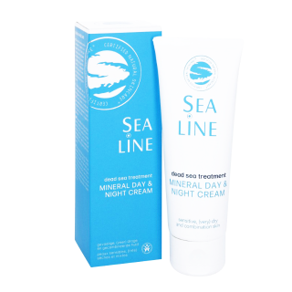 Organic mineral day and night cream (for sensitive, extra dry and combination skin) SEA LINE Dead Sea Treatment, 75 ml