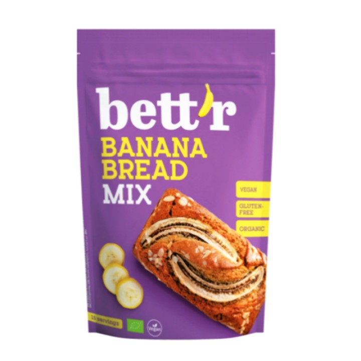 Organic gluten-free banana bread mix, 300 g, Bett'r