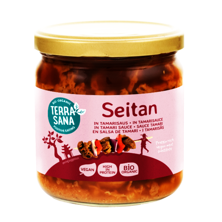 Ekologiški seitano gabalėliai tamari padaže, 350 g