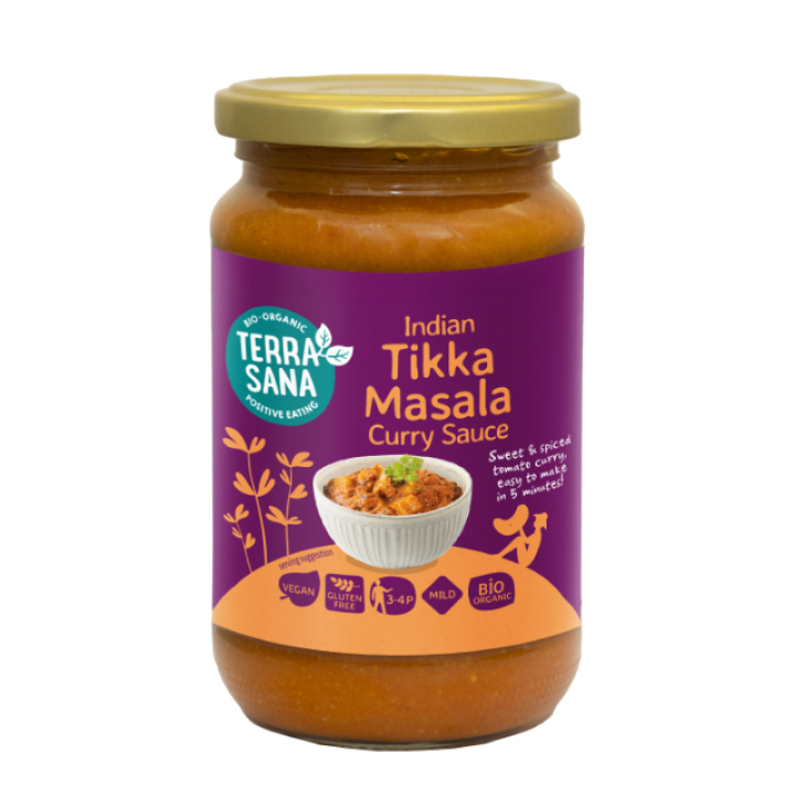 Ekologiškas indiškas kario padažas Tikka Masala, 350 g