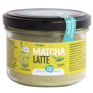 Ekologiškas žaliosios arbatos gėrimas su kokosų žiedų cukrumi Matcha Latte, 120 g
