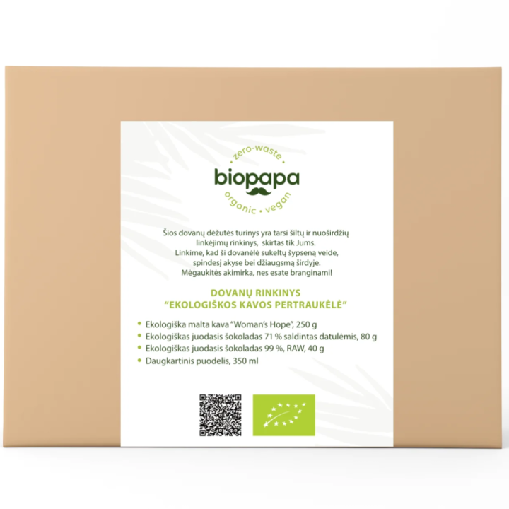 Organic coffee break gift set