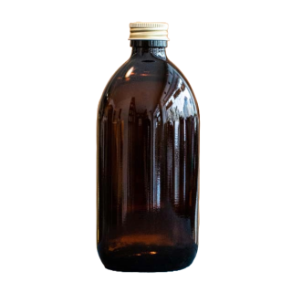 Brown glass bottle 500 ml