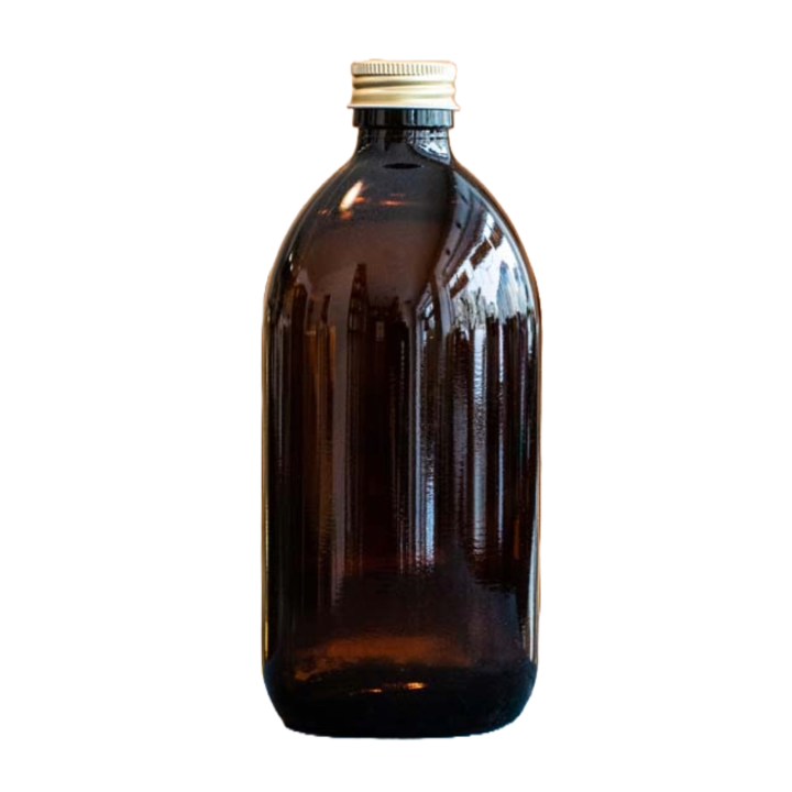 Brown glass bottle 500 ml