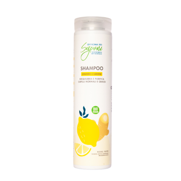 Ekologiškas imbiero ir citrinų šampūnas, 200 ml