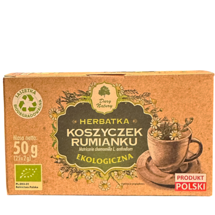 Органический ромашковый чай, 50 г (25x2г)