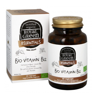 Ekologiškas vitaminas B12 25 mcg, 60 kapsulių