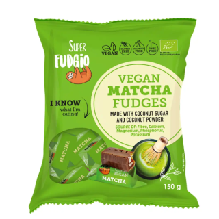 Organic vegetable sweets "Karvute" matcha flavour, 150g, SUPER FUDGIO