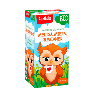 Bio APOTHEKE Tee für Kinder ab 6 Monaten - Melisse, Minze und Kamille - (20 x 1,5 g) 30 g