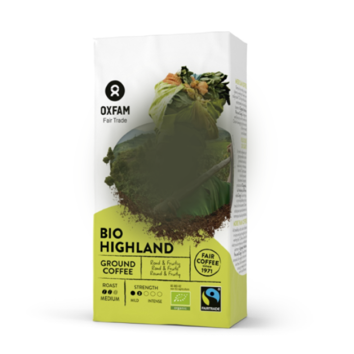 Bio-Hochlandkaffee gemahlen Arabica/Robusta Fair Trade, 250 g, Oxfam