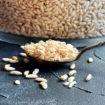 Органический воздушный коричневый рис