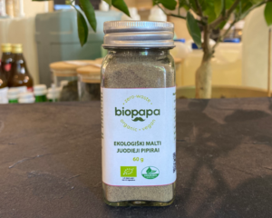 Schwarzer Bio-Pfeffer gemahlen, 60 g, Biopapa