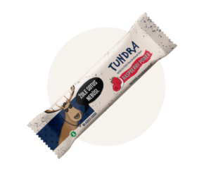 Sprouted buckwheat bar with raspberries TUNDRA, 40 g.