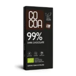 Органический темный шоколад 99% RAW, 40 г, COCOA